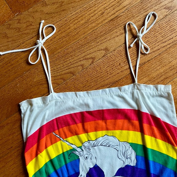 RARE 70s/80s Eclipse Unicorn Rainbow Romper - Picture 6 of 9